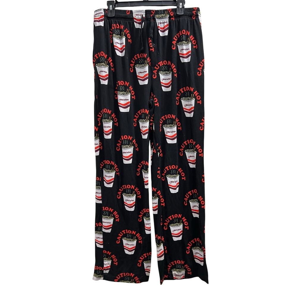Maruchan ramen noodle Caution Hot Ramen leisure lounge pants pockets sz XL